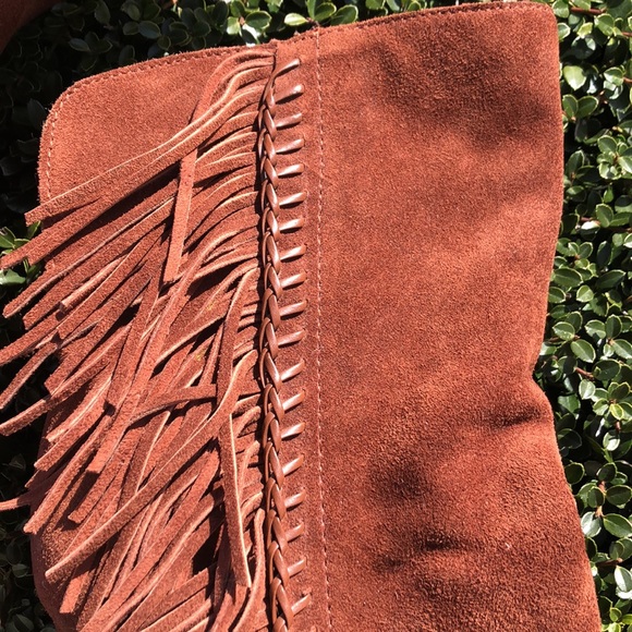 Dolce Vita brown fringe suede boots - cowboy - Picture 3 of 12
